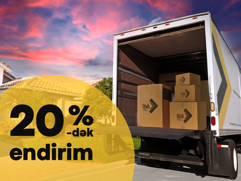 166-dan bütün daşınmalara 20% -ə qədər endirim!