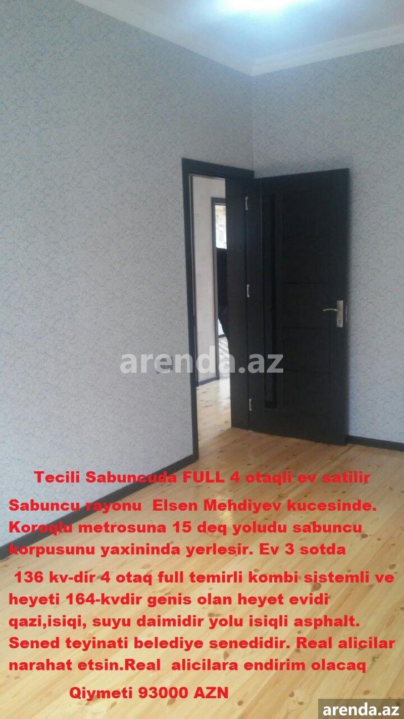 Satılır 4 otaqlı Həyət evi/villa, Koroğlu metrosu, Sabunçu rayonu 5