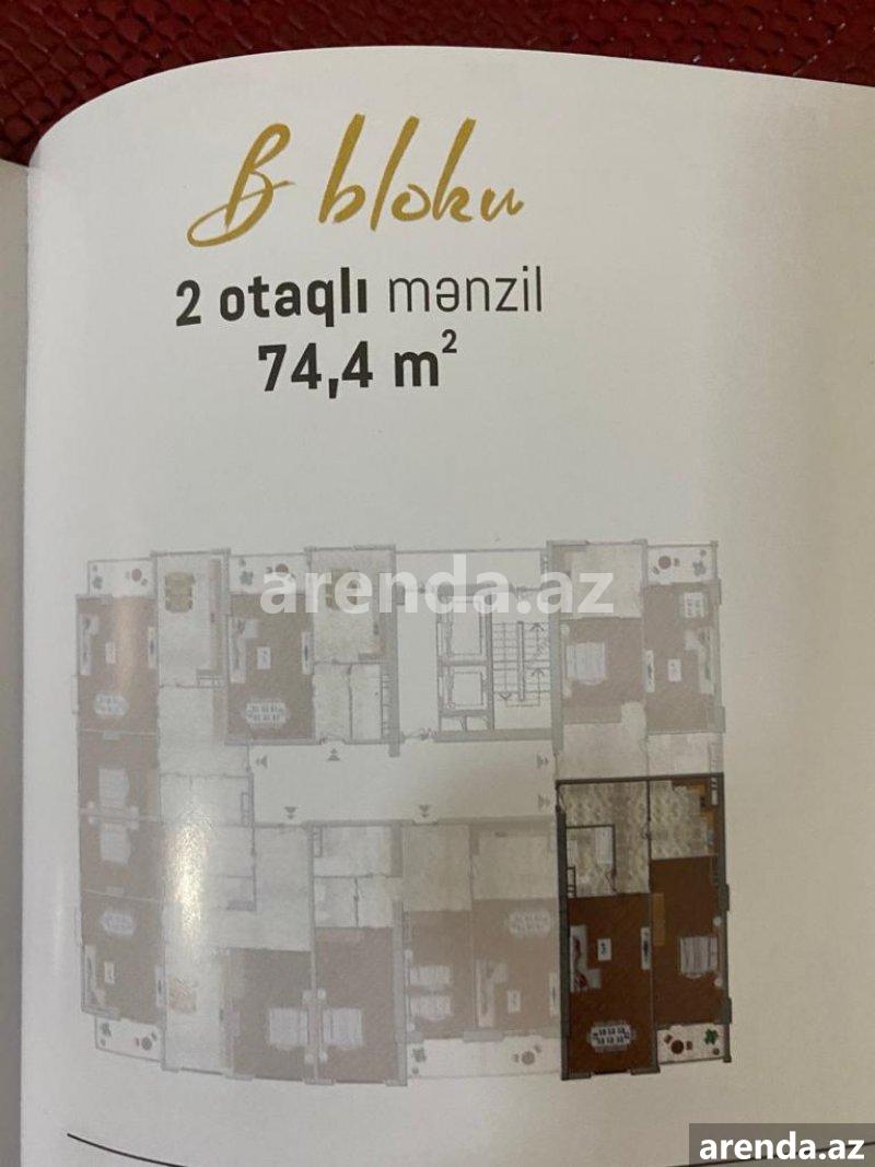 Satılır 2 otaqlı Yeni Tikili, Dərnəgül metrosu, Binəqədi rayonu 6