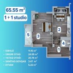 Продажа 2 комнатная Новостройка, м. Азадлыг метро, 7-ой микрорайон, Бинагадинский р-н район 4