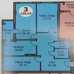 Продажа 3 комнат Новостройка, м. 28 Мая метро, Насими район 14