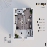 Продажа 1 комнат Новостройка, м. Улдуз метро, Наримановский р-н район 2