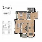 Satılır 3 otaqlı Yeni Tikili, Nizami metrosu, Nəsimi rayonu 8