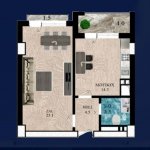 Продажа 1 комнатная Новостройка, м. 28 Мая метро, Насими район 9