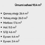 Продажа 2 комнатная Новостройка, м. Гянджлик метро, Насими район 3