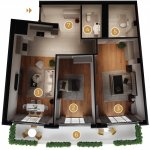 Satılır 3 otaqlı Yeni Tikili, Avtovağzal metrosu, Biləcəri qəs., Binəqədi rayonu 4