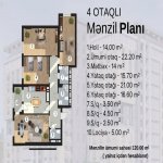 Satılır 4 otaqlı Yeni Tikili, Azadlıq metrosu, Rəsulzadə qəs., Binəqədi rayonu 8