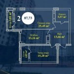 Продажа 2 комнатная Новостройка, м. Эльмляр Академиясы метро, Ясамал район 4