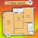Satılır 2 otaqlı Yeni Tikili, Masazır, Abşeron rayonu 4