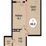 Satılır 2 otaqlı Yeni Tikili, 28 May metrosu, Nəsimi rayonu 14