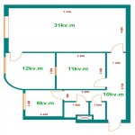 Satılır 3 otaqlı Yeni Tikili, Masazır, Abşeron rayonu 9