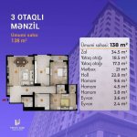 Продажа 3 комнат Новостройка, м. 8 Ноябрь метро, Насими район 7