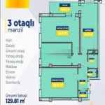 Satılır 3 otaqlı Yeni Tikili, Azadlıq metrosu, Binəqədi rayonu 3