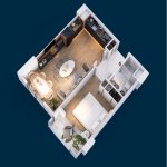 Продажа 2 комнатная Новостройка, İnşaatçılar метро, пос. Ясамал, Ясамал район 14