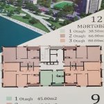 Продажа 1 комнат Новостройка, İnşaatçılar метро, Ясамал район 5