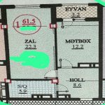 Satılır 2 otaqlı Yeni Tikili, Nəsimi rayonu 3