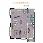 Продажа 4 комнатная Новостройка, м. 28 Мая метро, Насими район 10