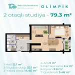 Продажа 2 комнат Новостройка, м. Короглу метро, Наримановский р-н район 3