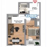 Satılır 1 otaqlı Yeni Tikili Xırdalan 3