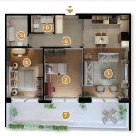Satılır 3 otaqlı Yeni Tikili, Avtovağzal metrosu, Biləcəri qəs., Binəqədi rayonu 6
