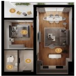 Satılır 2 otaqlı Yeni Tikili, Avtovağzal metrosu, Biləcəri qəs., Binəqədi rayonu 5