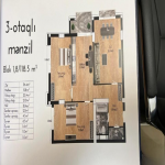 Satılır 3 otaqlı Yeni Tikili, Nizami metrosu, Nəsimi rayonu 2