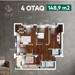 Satılır 5 otaqlı Yeni Tikili, 28 May metrosu, Nəsimi rayonu 8