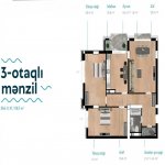 Satılır 3 otaqlı Yeni Tikili, Nizami metrosu, Nəsimi rayonu 6