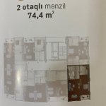 Satılır 2 otaqlı Yeni Tikili, Dərnəgül metrosu, 7-ci mikrorayon, Binəqədi rayonu 5