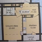 Satılır 1 otaqlı Yeni Tikili, Azadlıq metrosu, 7-ci mikrorayon, Binəqədi rayonu 5