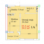 Продажа 1 комнатная Новостройка, пос. Бинагяди, Бинагадинский р-н район 6