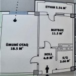 Satılır 1 otaqlı Yeni Tikili, Həzi Aslanov metrosu, Xətai rayonu 2