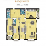 Продажа 4 комнат Новостройка, м. 28 Мая метро, Насими район 14
