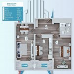 Продажа 2 комнатная Новостройка, м. Азадлыг метро, 7-ой микрорайон, Бинагадинский р-н район 5